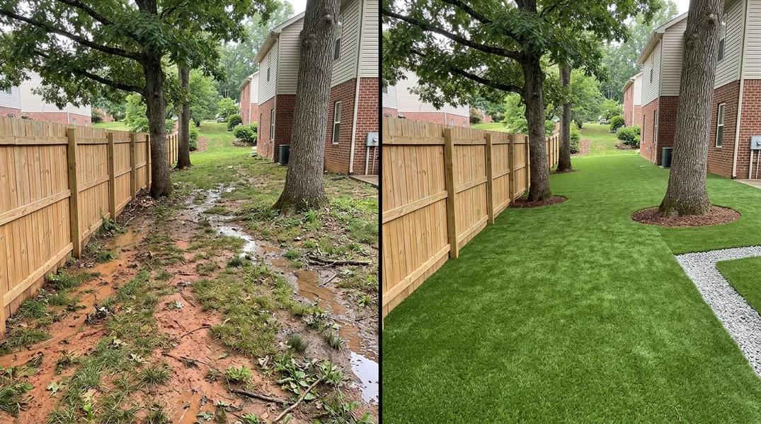 Result artificial grass installation in Knoxville - Knoxville Turf Installation