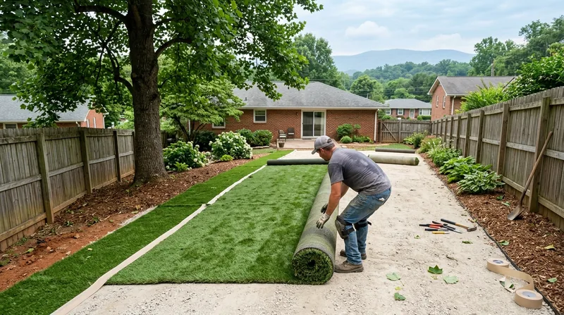 Residential Artificial Grass Installation Knoxville
